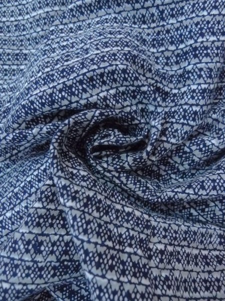 Photo11: N0731C Vintage Japanese kimono   Gray Men's Yukata for Men / Cotton. Lozenges,   (Grade C) (11)