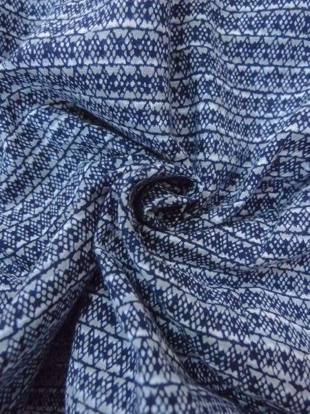 Photo12: N0731C Vintage Japanese kimono   Gray Men's Yukata for Men / Cotton. Lozenges,   (Grade C) (12)