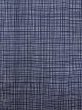 Photo4: N0731D Vintage Japanese kimono   Gray Men's Yukata for Men / Cotton. Plaid Checks   (Grade C) (4)