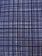 Photo6: N0731D Vintage Japanese kimono   Gray Men's Yukata for Men / Cotton. Plaid Checks   (Grade C) (6)