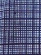 Photo7: N0731D Vintage Japanese kimono   Gray Men's Yukata for Men / Cotton. Plaid Checks   (Grade C) (7)