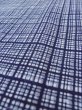 Photo8: N0731D Vintage Japanese kimono   Gray Men's Yukata for Men / Cotton. Plaid Checks   (Grade C) (8)
