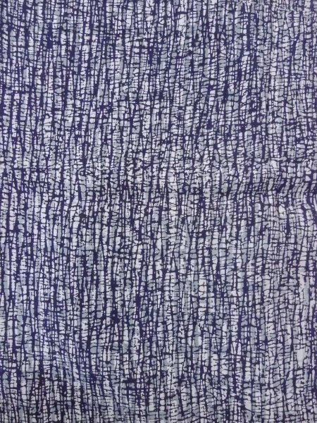 Photo4: N0731E Vintage Japanese kimono   Indigo Blue Men's Yukata for Men / Cotton. Broken ice pattern,   (Grade D) (4)