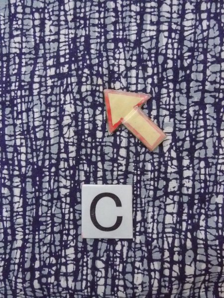 Photo14: N0731E Vintage Japanese kimono   Indigo Blue Men's Yukata for Men / Cotton. Broken ice pattern,   (Grade D) (14)