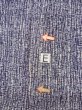 Photo16: N0731E Vintage Japanese kimono   Indigo Blue Men's Yukata for Men / Cotton. Broken ice pattern,   (Grade D) (16)