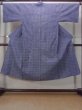 Photo1: N0731F Vintage Japanese kimono   Indigo Blue Men's Yukata for Men / Cotton. Plaid Checks   (Grade C) (1)