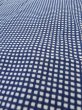 Photo9: N0731F Vintage Japanese kimono   Indigo Blue Men's Yukata for Men / Cotton. Plaid Checks   (Grade C) (9)