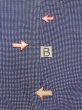 Photo17: N0731F Vintage Japanese kimono   Indigo Blue Men's Yukata for Men / Cotton. Plaid Checks   (Grade C) (17)