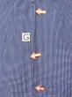 Photo22: N0731F Vintage Japanese kimono   Indigo Blue Men's Yukata for Men / Cotton. Plaid Checks   (Grade C) (22)