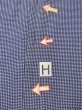 Photo23: N0731F Vintage Japanese kimono   Indigo Blue Men's Yukata for Men / Cotton. Plaid Checks   (Grade C) (23)