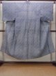 Photo1: N0731G Vintage Japanese kimono   Gray Men's Yukata for Men / Cotton. Plaid Checks,   (Grade D) (1)