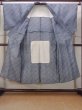 Photo2: N0731G Vintage Japanese kimono   Gray Men's Yukata for Men / Cotton. Plaid Checks,   (Grade D) (2)