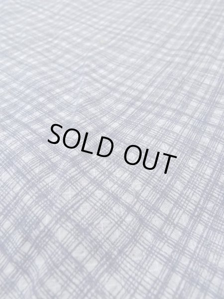 Photo10: N0731G Vintage Japanese kimono   Gray Men's Yukata for Men / Cotton. Plaid Checks,   (Grade D) (10)