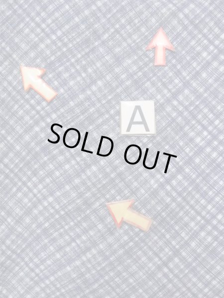 Photo14: N0731G Vintage Japanese kimono   Gray Men's Yukata for Men / Cotton. Plaid Checks,   (Grade D) (14)