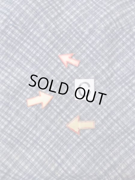 Photo16: N0731G Vintage Japanese kimono   Gray Men's Yukata for Men / Cotton. Plaid Checks,   (Grade D) (16)