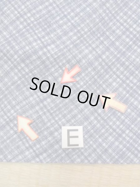 Photo18: N0731G Vintage Japanese kimono   Gray Men's Yukata for Men / Cotton. Plaid Checks,   (Grade D) (18)