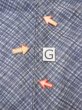 Photo20: N0731G Vintage Japanese kimono   Gray Men's Yukata for Men / Cotton. Plaid Checks,   (Grade D) (20)