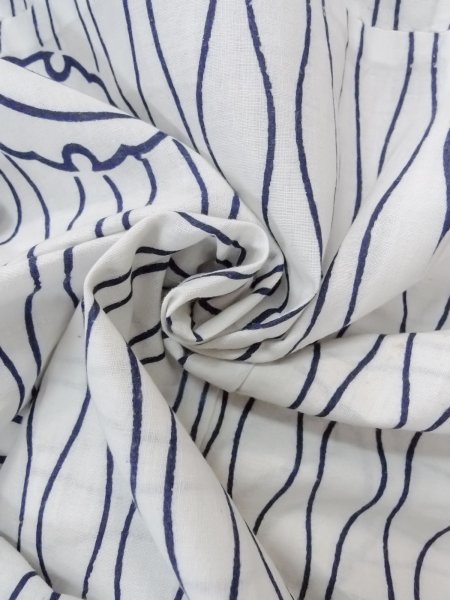 Photo11: N0731H Vintage Japanese kimono   Indigo Blue Men's Yukata for Men / Cotton. Folding fan,   (Grade C) (11)