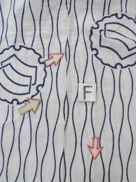 Photo19: N0731H Vintage Japanese kimono   Indigo Blue Men's Yukata for Men / Cotton. Folding fan,   (Grade C) (19)