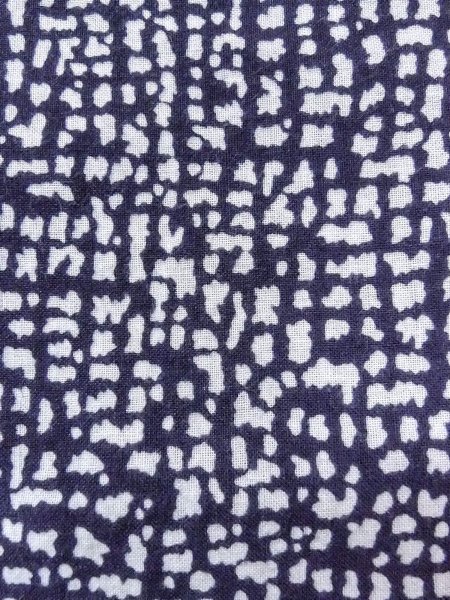 Photo7: N0731I Vintage Japanese kimono   Indigo Blue Men's Yukata for Men / Cotton. Abstract pattern   (Grade D) (7)