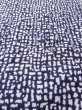Photo9: N0731I Vintage Japanese kimono   Indigo Blue Men's Yukata for Men / Cotton. Abstract pattern   (Grade D) (9)