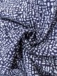Photo12: N0731I Vintage Japanese kimono   Indigo Blue Men's Yukata for Men / Cotton. Abstract pattern   (Grade D) (12)