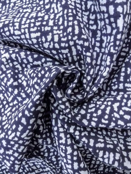 Photo12: N0731I Vintage Japanese kimono   Indigo Blue Men's Yukata for Men / Cotton. Abstract pattern   (Grade D) (12)