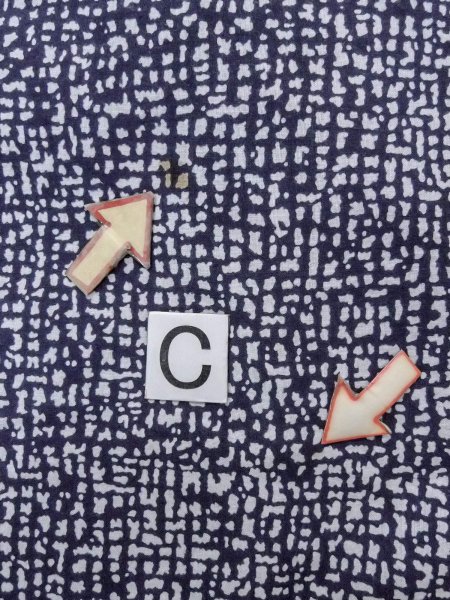 Photo16: N0731I Vintage Japanese kimono   Indigo Blue Men's Yukata for Men / Cotton. Abstract pattern   (Grade D) (16)