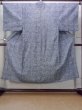 Photo1: N0731J Vintage Japanese kimono  Dark Gray Men's Yukata for Men / Cotton. Plaid Checks,   (Grade C) (1)