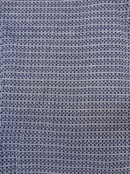 Photo3: N0731K Vintage Japanese kimono  Dark Indigo Blue Men's Yukata for Men / Cotton. Quadrangle,   (Grade C) (3)