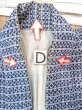 Photo17: N0731K Vintage Japanese kimono  Dark Indigo Blue Men's Yukata for Men / Cotton. Quadrangle,   (Grade C) (17)