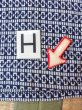 Photo21: N0731K Vintage Japanese kimono  Dark Indigo Blue Men's Yukata for Men / Cotton. Quadrangle,   (Grade C) (21)