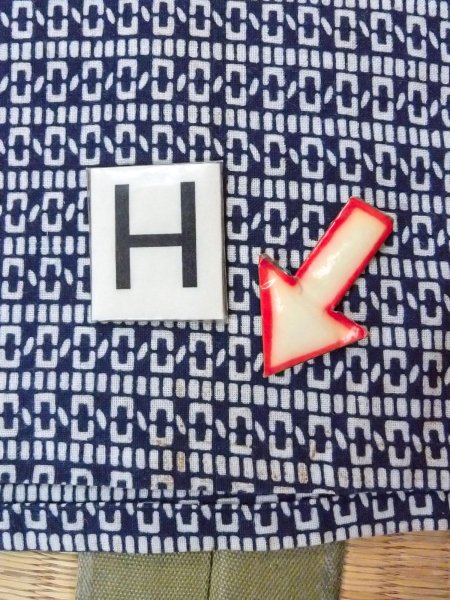 Photo21: N0731K Vintage Japanese kimono  Dark Indigo Blue Men's Yukata for Men / Cotton. Quadrangle,   (Grade C) (21)