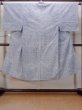 Photo1: N0731L Vintage Japanese kimono   Indigo Blue Men's Yukata for Men / Cotton. Abstract pattern Stains/Soils all over.  (Grade C) (1)