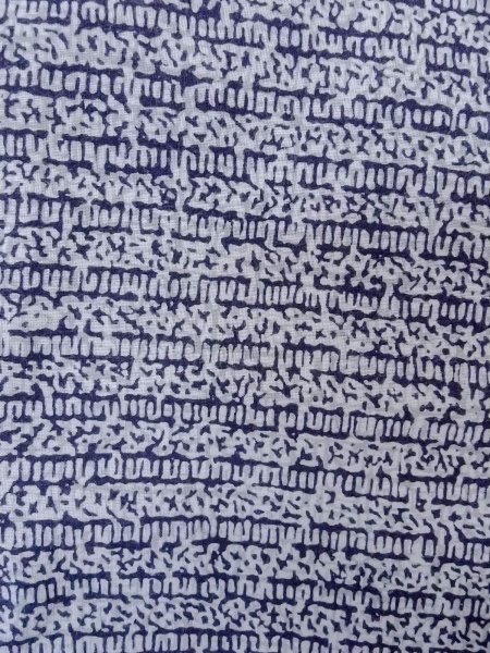 Photo6: N0731L Vintage Japanese kimono   Indigo Blue Men's Yukata for Men / Cotton. Abstract pattern Stains/Soils all over.  (Grade C) (6)
