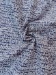 Photo11: N0731L Vintage Japanese kimono   Indigo Blue Men's Yukata for Men / Cotton. Abstract pattern Stains/Soils all over.  (Grade C) (11)