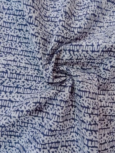 Photo11: N0731L Vintage Japanese kimono   Indigo Blue Men's Yukata for Men / Cotton. Abstract pattern Stains/Soils all over.  (Grade C) (11)