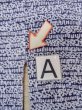 Photo14: N0731L Vintage Japanese kimono   Indigo Blue Men's Yukata for Men / Cotton. Abstract pattern Stains/Soils all over.  (Grade C) (14)
