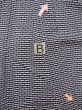 Photo15: N0731M Vintage Japanese kimono  Dark Indigo Blue Men's Yukata for Men / Cotton. Abstract pattern   (Grade D) (15)