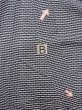 Photo16: N0731M Vintage Japanese kimono  Dark Indigo Blue Men's Yukata for Men / Cotton. Abstract pattern   (Grade D) (16)
