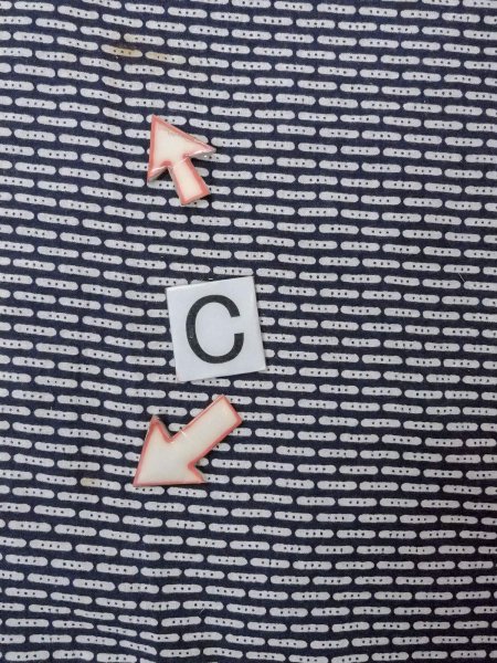 Photo17: N0731M Vintage Japanese kimono  Dark Indigo Blue Men's Yukata for Men / Cotton. Abstract pattern   (Grade D) (17)