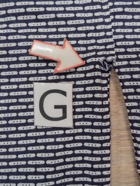 Photo21: N0731M Vintage Japanese kimono  Dark Indigo Blue Men's Yukata for Men / Cotton. Abstract pattern   (Grade D) (21)