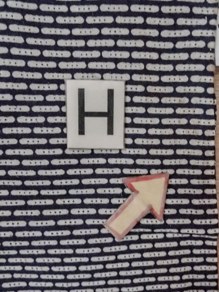 Photo22: N0731M Vintage Japanese kimono  Dark Indigo Blue Men's Yukata for Men / Cotton. Abstract pattern   (Grade D) (22)