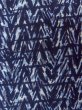 Photo7: N0731N Vintage Japanese kimono  Dark Indigo Blue Men's Yukata for Men / Cotton. Abstract pattern   (Grade C) (7)
