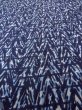 Photo8: N0731N Vintage Japanese kimono  Dark Indigo Blue Men's Yukata for Men / Cotton. Abstract pattern   (Grade C) (8)