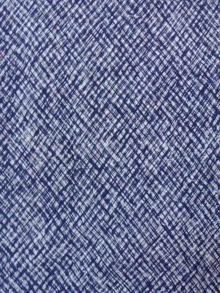 Photo4: N0731O Vintage Japanese kimono   Indigo Blue Men's Yukata for Men / Cotton. Plaid Checks   (Grade B) (4)