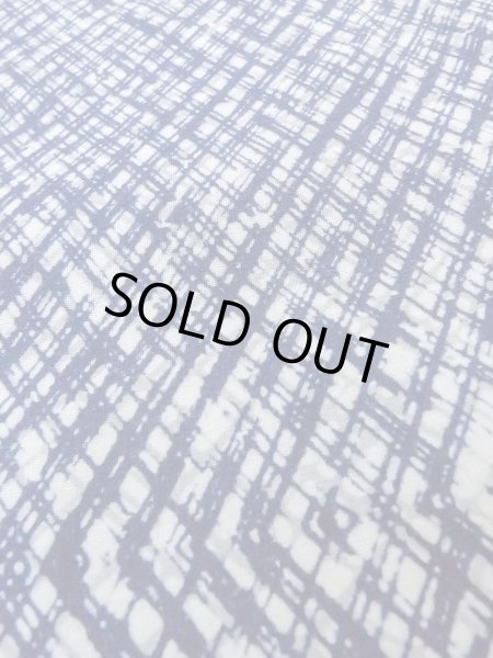Photo9: N0731O Vintage Japanese kimono   Indigo Blue Men's Yukata for Men / Cotton. Plaid Checks   (Grade B) (9)