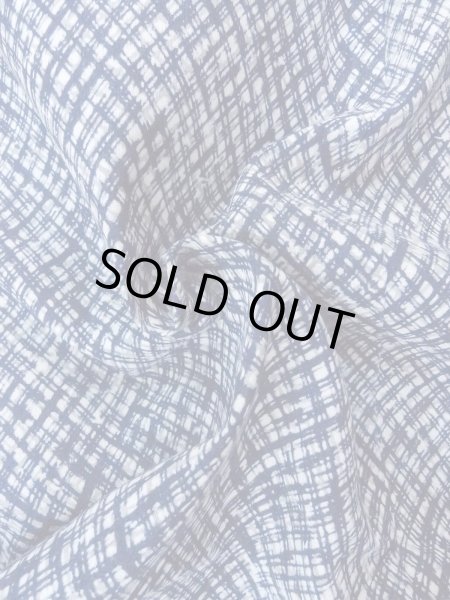 Photo12: N0731O Vintage Japanese kimono   Indigo Blue Men's Yukata for Men / Cotton. Plaid Checks   (Grade B) (12)
