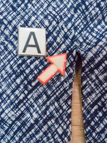 Photo14: N0731O Vintage Japanese kimono   Indigo Blue Men's Yukata for Men / Cotton. Plaid Checks   (Grade B) (14)