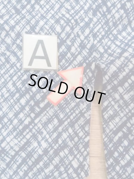 Photo14: N0731O Vintage Japanese kimono   Indigo Blue Men's Yukata for Men / Cotton. Plaid Checks   (Grade B) (14)